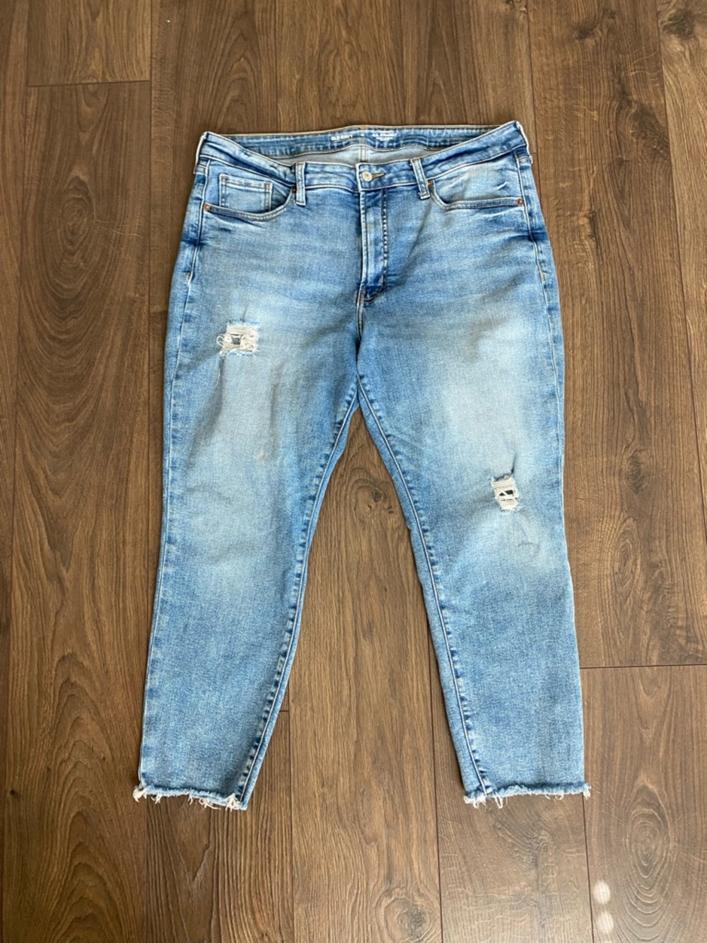 Old Navy Light Blue High-Rise Straight Jeans